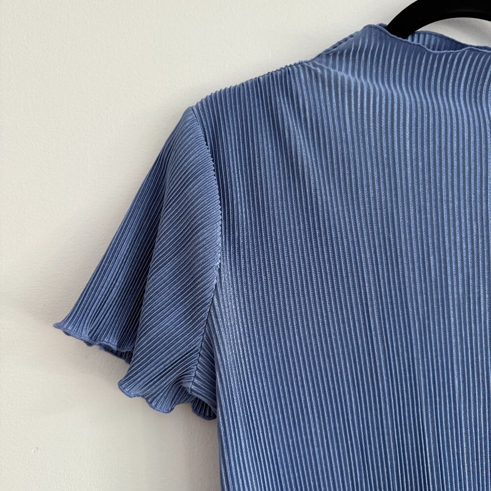 Blue Textured Top